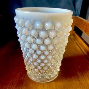 Fenton opalescent Hobnail tumbler